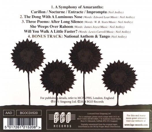 Neil Ardley: A Symphony Of Amaranths [CD]