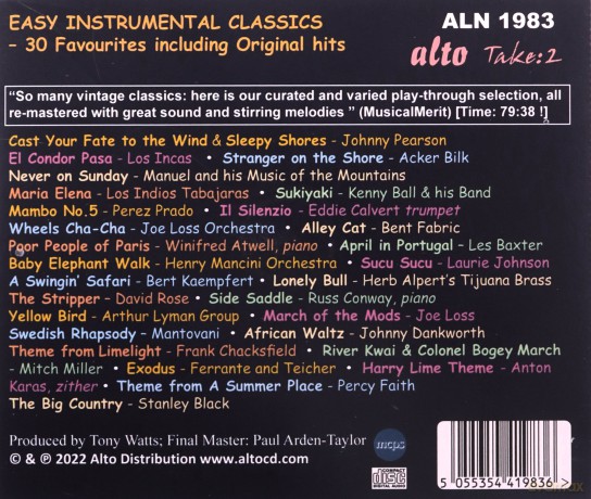 Easy Instrumental Classics - Original Hits [CD]