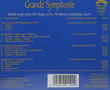 Grande Symphonie - The Organ Of St. Fin Barres Cathedral. Cork. Ireland [CD]