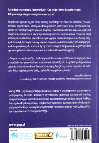 Diagnoza w socjoterapii. Ujęcie psychodynamiczne - Wilk Maciej [KSIĄŻKA]