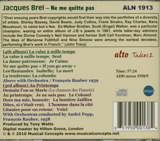 Jacques Brel: Jacques Brel: Ne Me Quitte Pas (Hits) [CD]