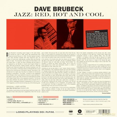 Dave Brubeck: Jazz: Red. Hot And Cool (Limited) [Winyl]