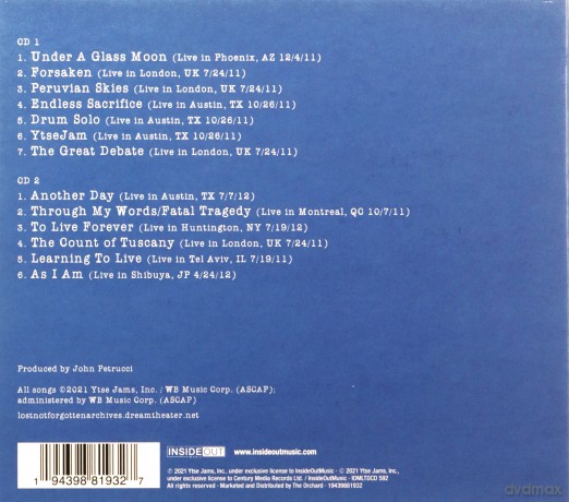 Dream Theater: Lost Not Forgotten Archives: A Dramatic Tour Of Events - Select Board Mixes [2CD]