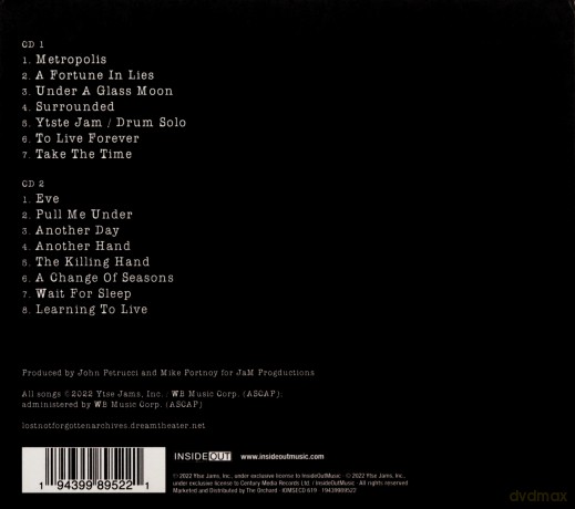 Dream Theater: Lost Not Forgotten Archives: Live In NYC - 1993 [CD]