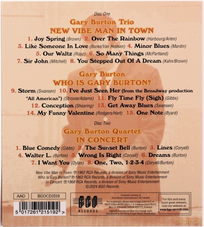 Gary Burton: New Vibe Man In Town / Who Is Gary Burton? / In Concert [2CD]