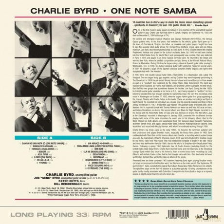Charlie Byrd: One Note Samba (Limited) [Winyl]
