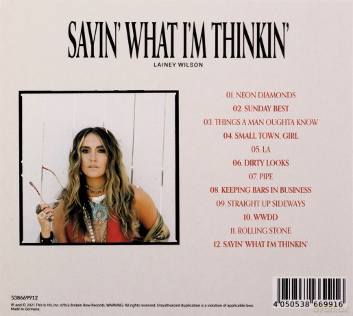 Lainey Wilson: Sayin What Im Thinkin [CD]