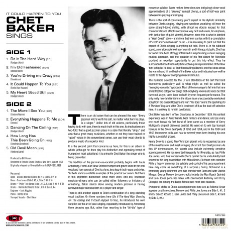 Chet Baker: Sings - It Could Happen To You (Green) [Winyl]