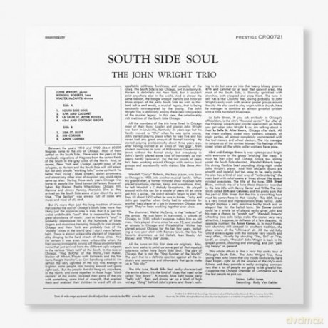 John Wright Trio: South Side Soul (Original Jazz Classics Series) [Winyl]