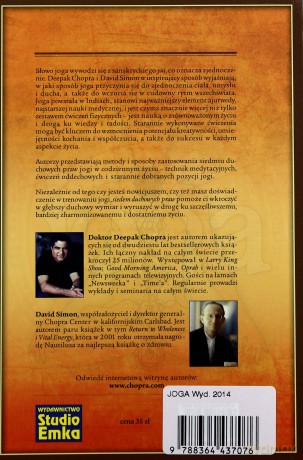 Joga. Siedem duchowych praw z ćwiczeniami (Wyd. 2014) - Deepak Chopra, Simon David [KSIĄŻKA]