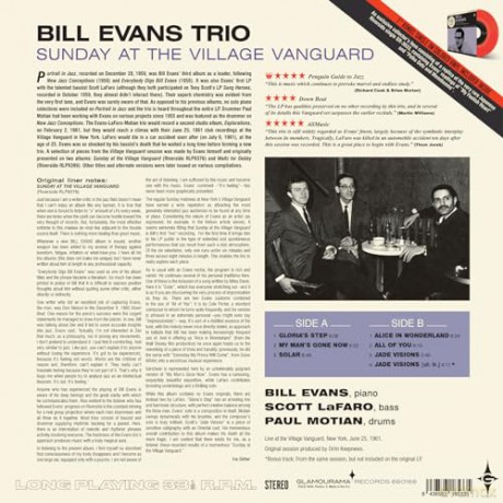 Bill Evans Trio: Sunday At The Village Vanguard (+1 Bonus Track) (Limited) (Coloured 7 Inch) [2xWinyl]