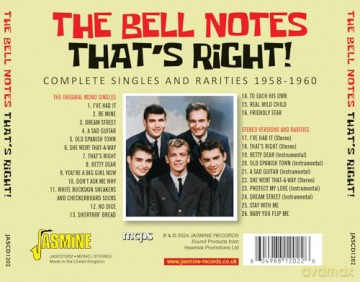 Bell Notes: Thats Right! Complete Singles And Rarities 1958-1960 [CD]