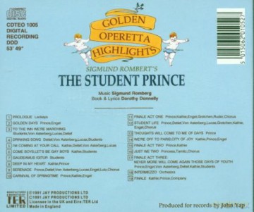 The Student Prince [CD]