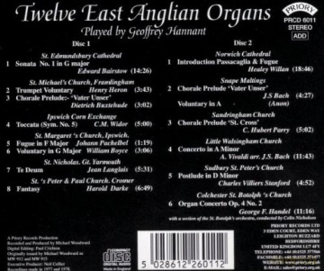 Geoffrey Hannant: Twelve East Anglian Organs: St. Edmundsbury Cathedral [2CD]