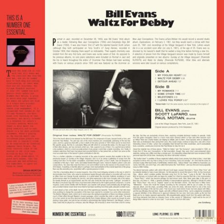 Bill Evans: Waltz For Debby (+1 Bonus Track) (Limited) [Winyl]