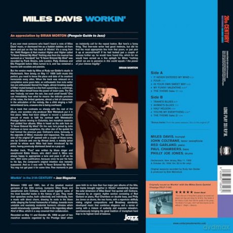 Miles Davis: Workin (+2 Bonus Tracks) (Limited Blue) [Winyl]