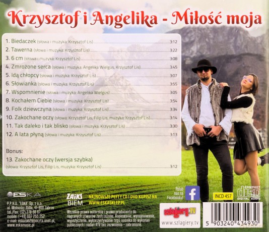 Krzysztof i Angelika: Miłość moja [CD]