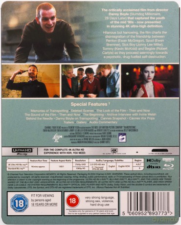 Trainspotting (steelbook) [Blu-Ray 4K]+[Blu-Ray]