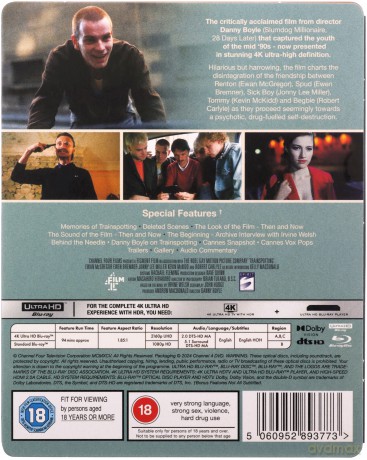 Trainspotting (steelbook) [Blu-Ray 4K]+[Blu-Ray]