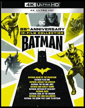 Batman: Mask of the Phantasm / Year One / Assault on Arkham / The Killing Joke / Gotham by Gaslight / Hush / Soul of the Dragon / The Long Halloween / The Doom That Came to Gotham / Batman and Harley Quinn [BOX] [10xBlu-Ray 4K]