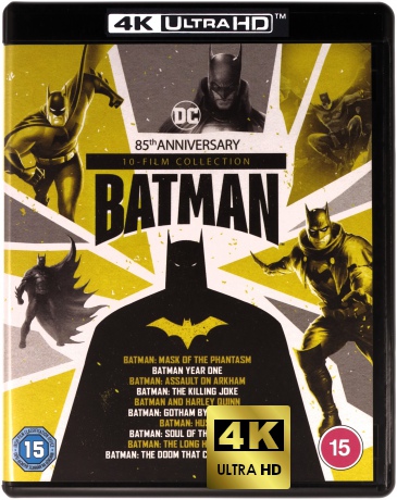 Batman: Mask of the Phantasm / Year One / Assault on Arkham / The Killing Joke / Gotham by Gaslight / Hush / Soul of the Dragon / The Long Halloween / The Doom That Came to Gotham / Batman and Harley Quinn [BOX] [10xBlu-Ray 4K]