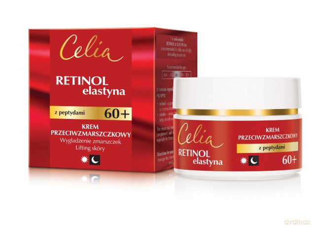 CELIA Retinol Elastyna Krem przeciwzmarszczkowy 60+ na dzień i na noc 50 ml