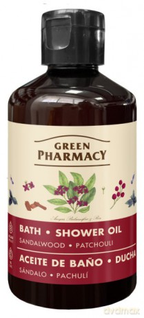 GREEN PHARMACY Olejek do kąpieli i pod prysznic Drzewo sandałowe i Paczula 250 ml