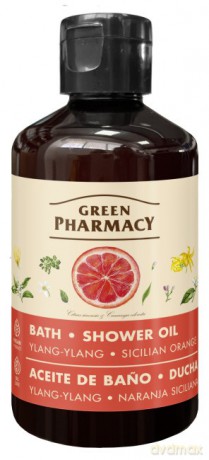 GREEN PHARMACY Olejek do kąpieli i pod prysznic Ylang-ylang i Sycylijska pomarańcza 250 ml