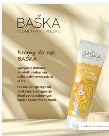 SOLVERX BAŚKA krem do rąk wygła.jogurtowo-mleczny