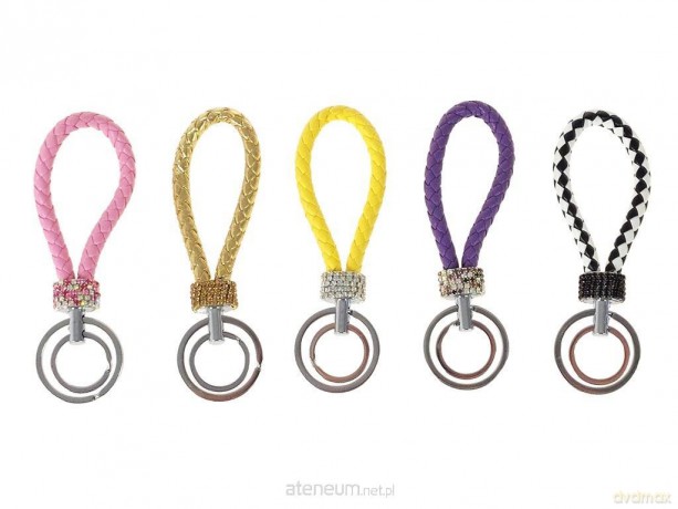 Brelok plecionka z diamencikami 13cm