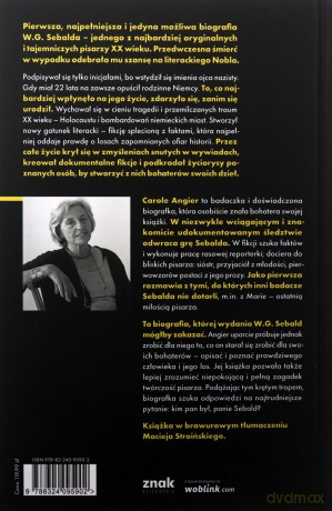 Ciszo, przemów. Szukając W.G. Sebalda - Carole Angier [KSIĄŻKA]