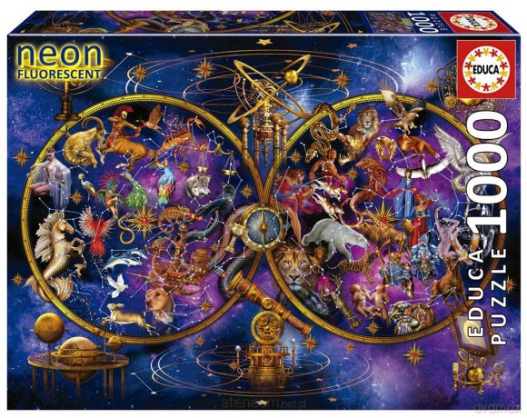 EDUCA 1000 el. Konstelacje (fluorescencyjne) [PUZZLE]