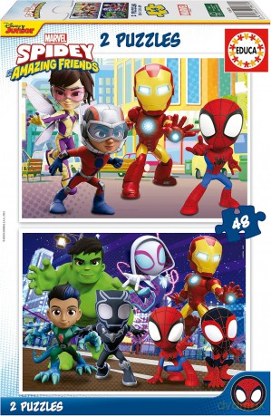 EDUCA 2x48 el. Spidey i Super-Kumple [PUZZLE]