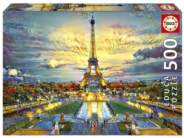 EDUCA 500 el. Wieża Eiffla, Paryż [PUZZLE]
