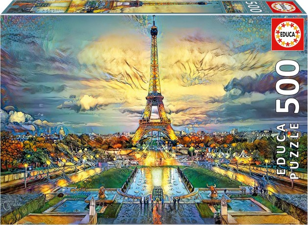 EDUCA 500 el. Wieża Eiffla, Paryż [PUZZLE]