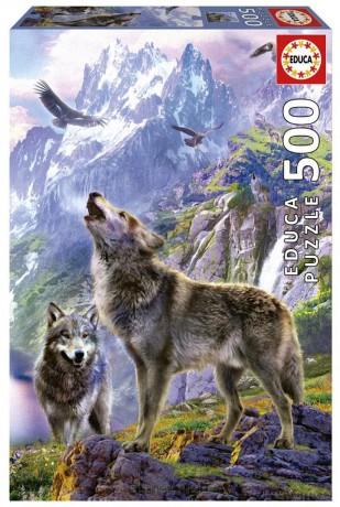EDUCA 500 el. Wilki w górach [PUZZLE]