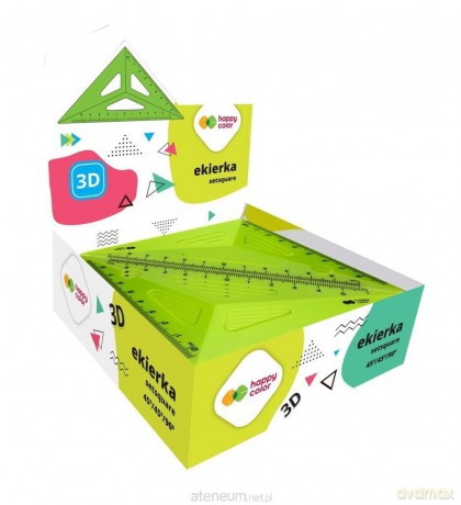 Ekierka 3D 45* 13cm (25szt)