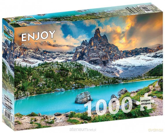 ENJOY 1000 el. Jezioro Sorapis, Dolomity, Włoch [PUZZLE]