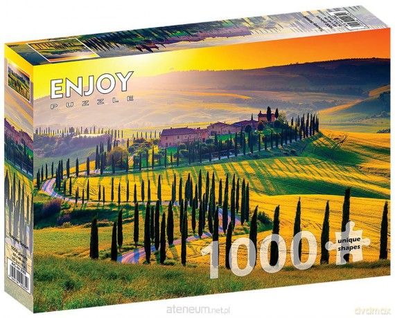 ENJOY 1000 el. Zachód słońca w Toskanii, Włochy [PUZZLE]