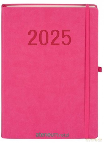 Kalendarz 2025 A4 Memofix DNS różowy [KALENDARZ]