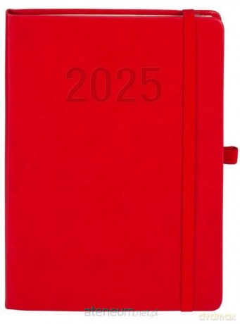 Kalendarz 2025 A5 Memofix TDW czerwony [KALENDARZ]