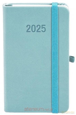 Kalendarz 2025 A6 Memofix TDW błękitny [KALENDARZ]