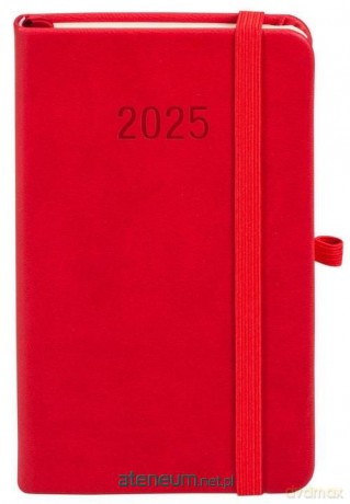 Kalendarz 2025 A6 Memofix TDW czerwony [KALENDARZ]