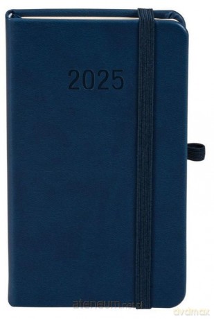 Kalendarz 2025 A6 Memofix TDW granatowy [KALENDARZ]