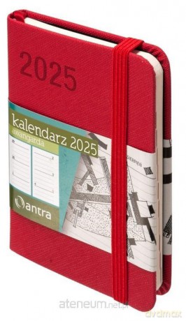 Kalendarz 2025 A7 Awangarda TDW czerwony [KALENDARZ]