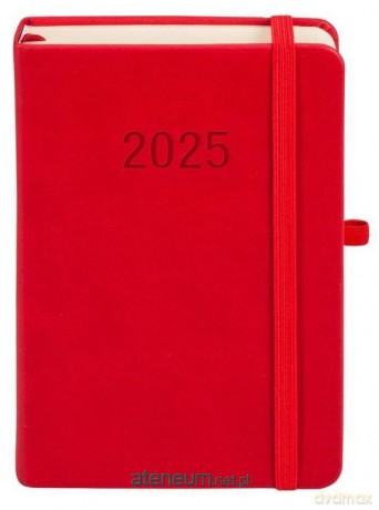 Kalendarz 2025 B6 Memofix DNS czerwony [KALENDARZ]
