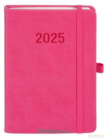 Kalendarz 2025 B6 Memofix TDW różowy [KALENDARZ]