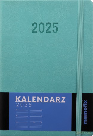 Kalendarz 2025 B6 Memofix TDW turkusowy [KALENDARZ]