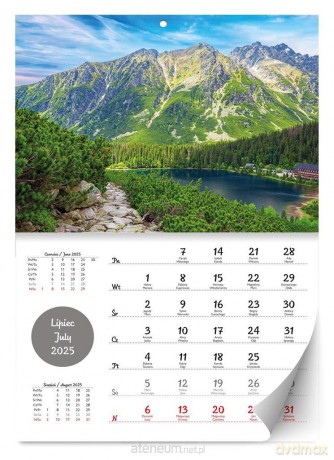 Kalendarz 2025 ścienny Lux Tatry i góry [KALENDARZ]