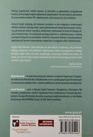 Szkoleniowe metody symulacyjne - Balcerak Alicja, Woźniak Jacek [KSIĄŻKA]